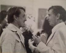 With Michael Tippett (early 1970's)